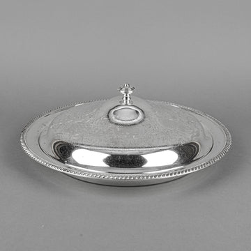 BIRKS Rideau Plate Silverplate Round Covered Serving Dish