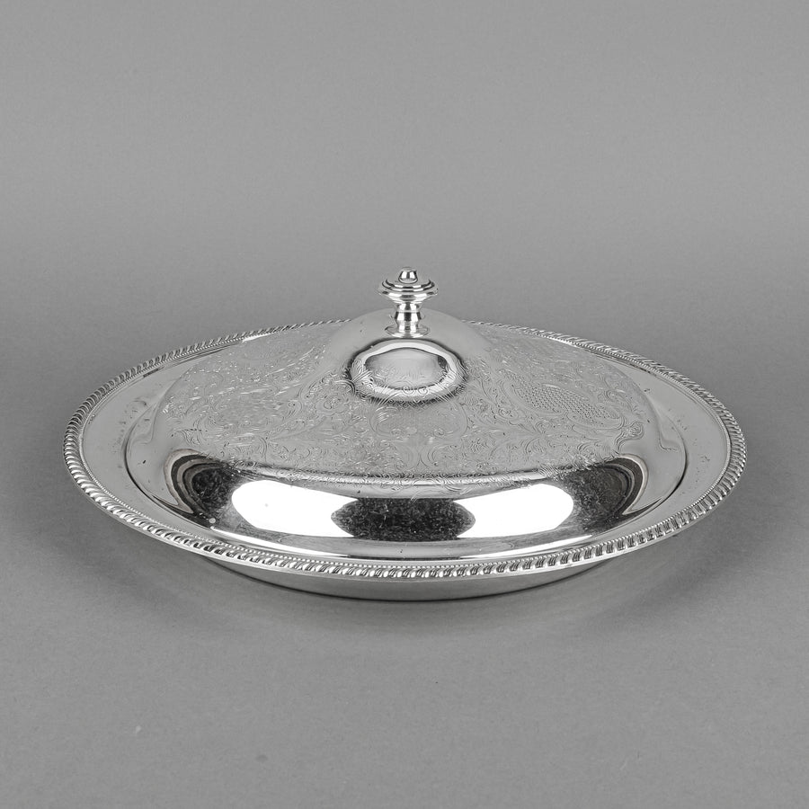 BIRKS Rideau Plate Silverplate Round Covered Serving Dish