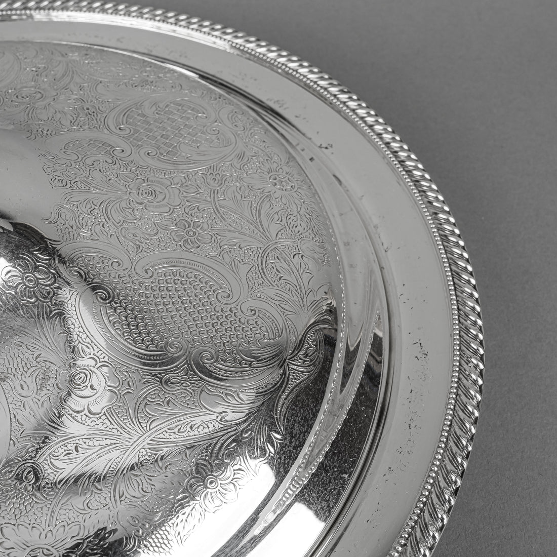 BIRKS Rideau Plate Silverplate Round Covered Serving Dish