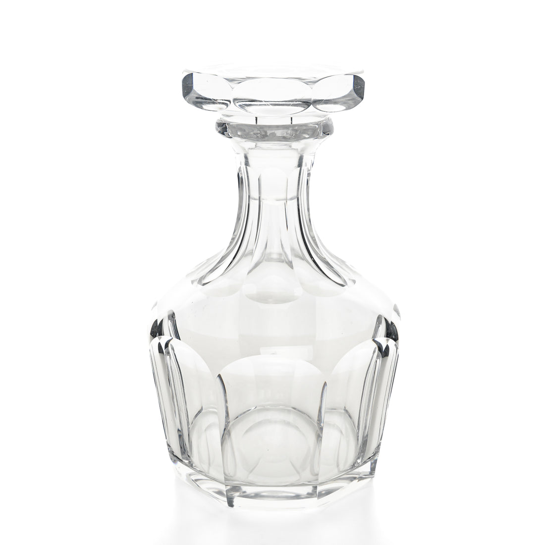 ORREFORS Nils Landberg Faceted Crystal Decanter & Stopper