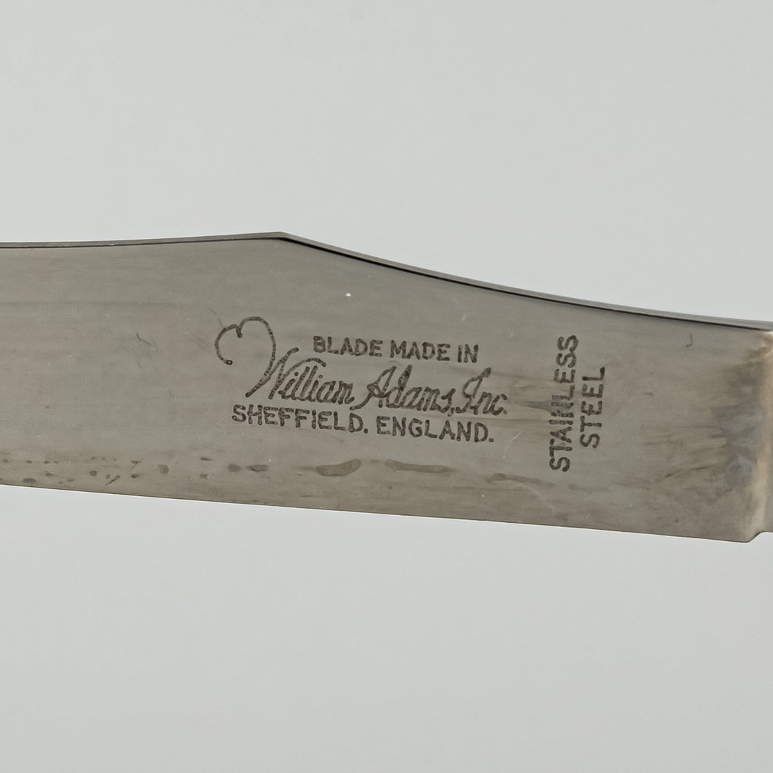 WILLIAM ADAMS Porcelain Handle Stainless Steel Knives  Set of 5