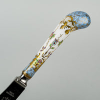 WILLIAM ADAMS Porcelain Handle Stainless Steel Knives  Set of 5