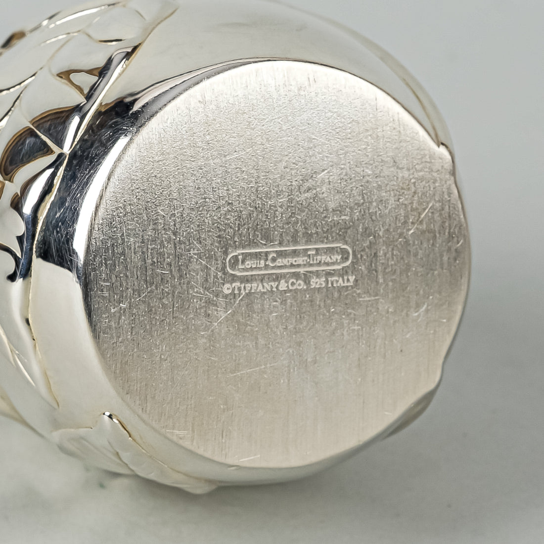 TIFFANY & CO Sterling Louis Comfort Tiffany Leaf Vase