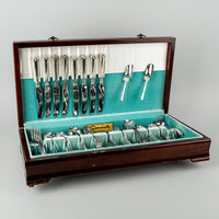 COOPER BROTHERS & SONS  Silverplate Flatware Royal Prince 66 Pieces