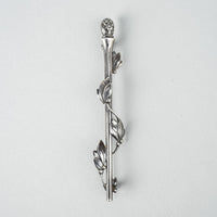 GEORG JENSEN Sterling Silver Staff Brooch