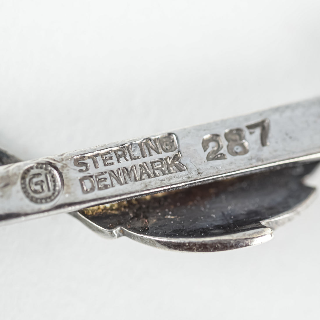GEORG JENSEN Sterling Silver Staff Brooch