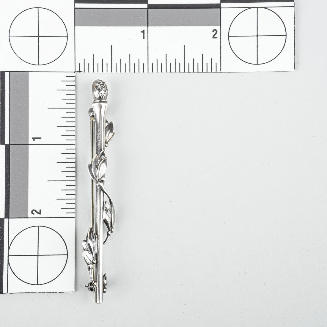 GEORG JENSEN Sterling Silver Staff Brooch