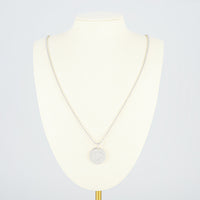 TIFFANY & CO Sterling Silver Round Tag Bead Necklace