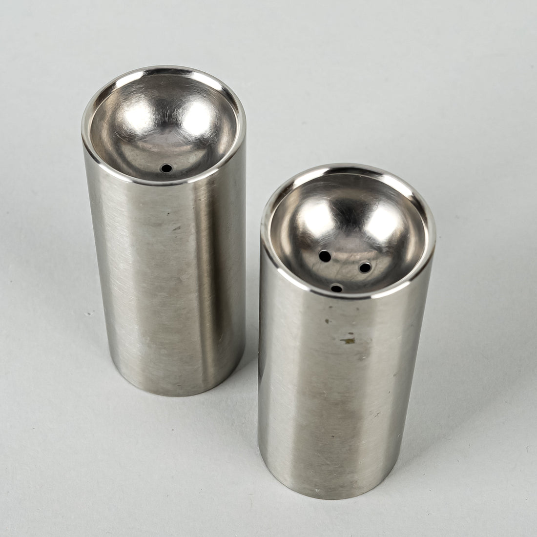 STELTON Cylinda-Line Stainless Steel Salt & Pepper Shakers Set of 2