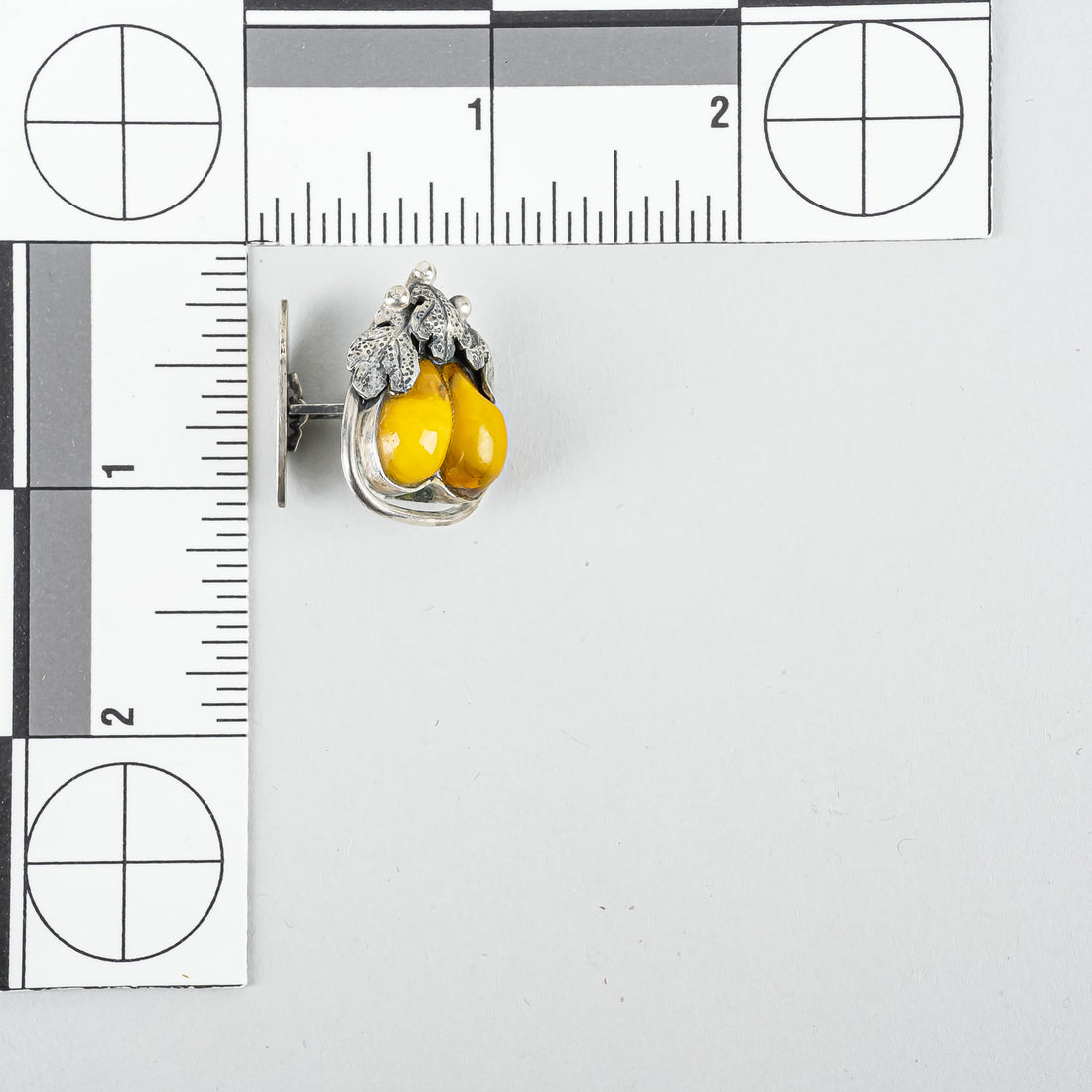 ORNO Sterling Amber Cufflinks