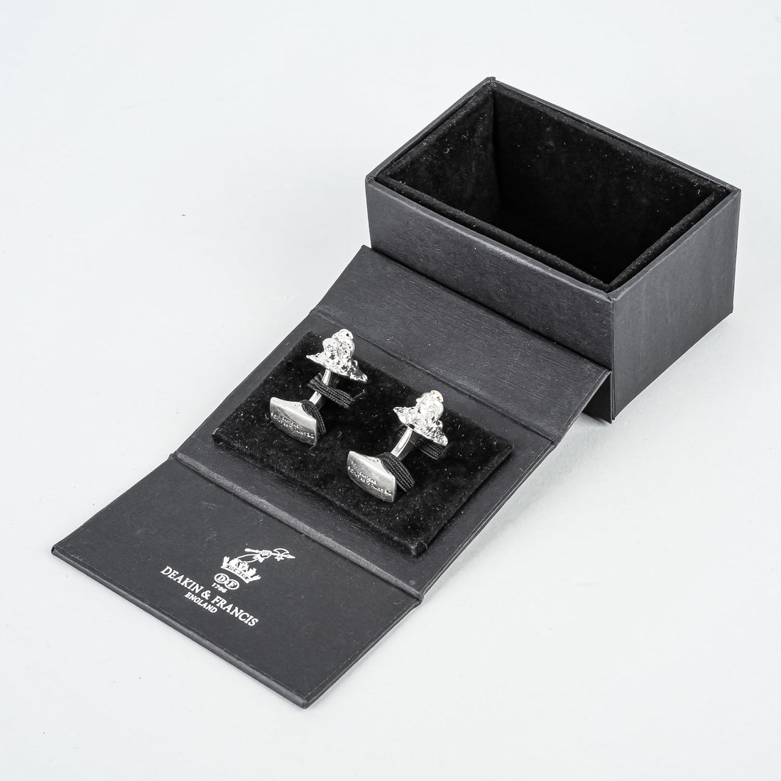 Silver Plt Lion Head Cufflinks