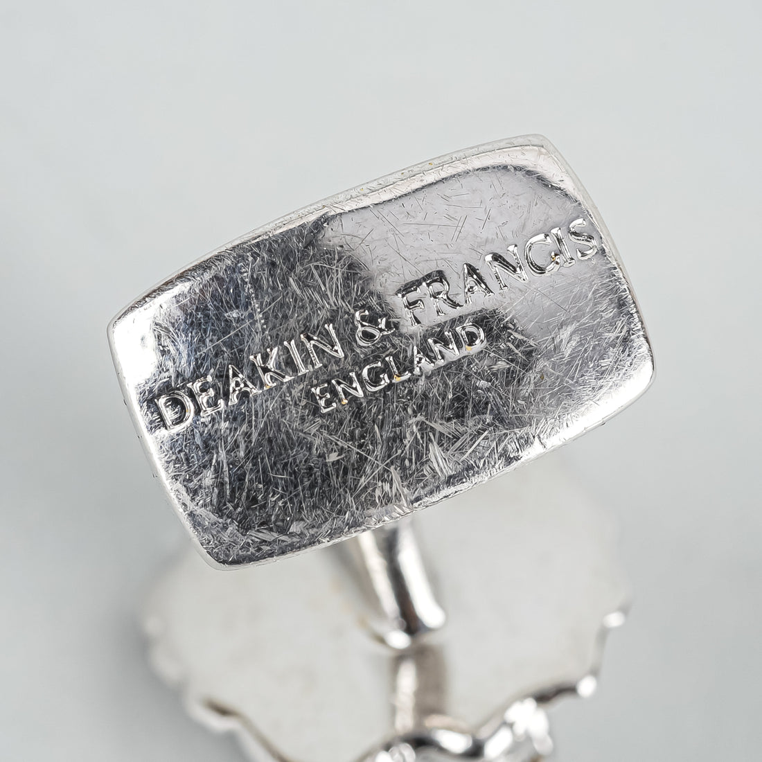 Silver Plt Lion Head Cufflinks