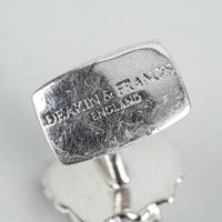 Silver Plt Lion Head Cufflinks