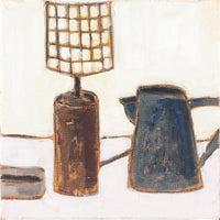 Robin Grindley (Canadian 20th C.) Still Life With Lamp & Pot