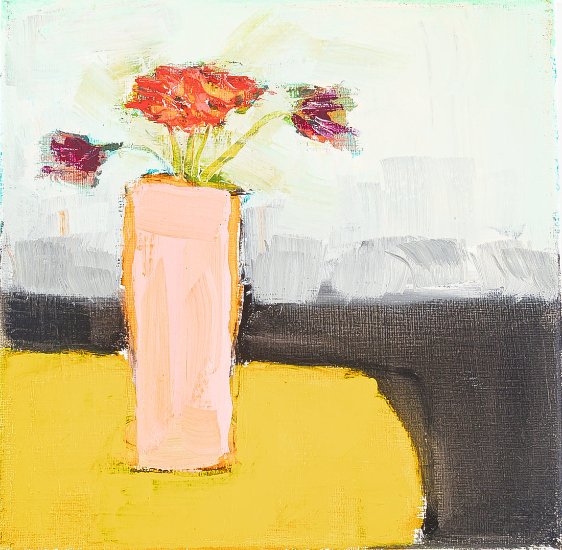 Robin Grindley (Canadian 20th C.) Flowers In Vase