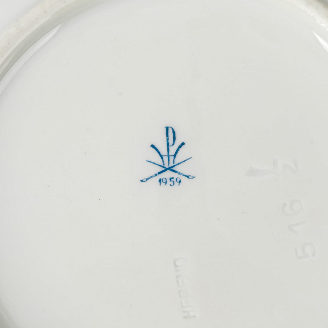HEREND Pink Rose Bread And Butter Plates Set Of 4
