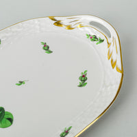 HEREND Pink Rose Sandwich Tray