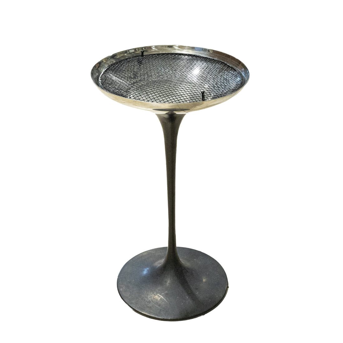 KNOLL Vintage Tulip Ashtray With Wire Mesh Grid