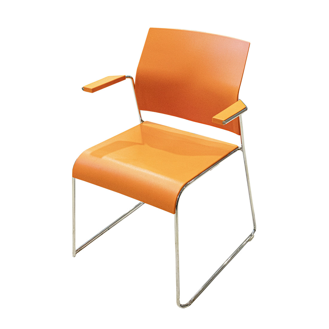 ALL SEATING Tuck Guest Chairs Orange Set of 4