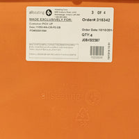 ALL SEATING Tuck Guest Chairs Orange Set of 4