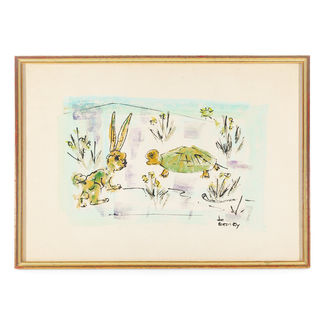 Alfred Birdsey (Bermuda 1912-1996) Hare & Turtle