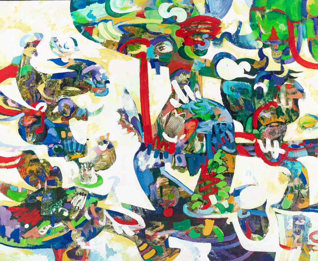 Ehrling White (Canadian) Abstract Composition