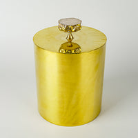 ANNA NEW YORK Heritage Gold Lidded Ice Bucket And Tongs