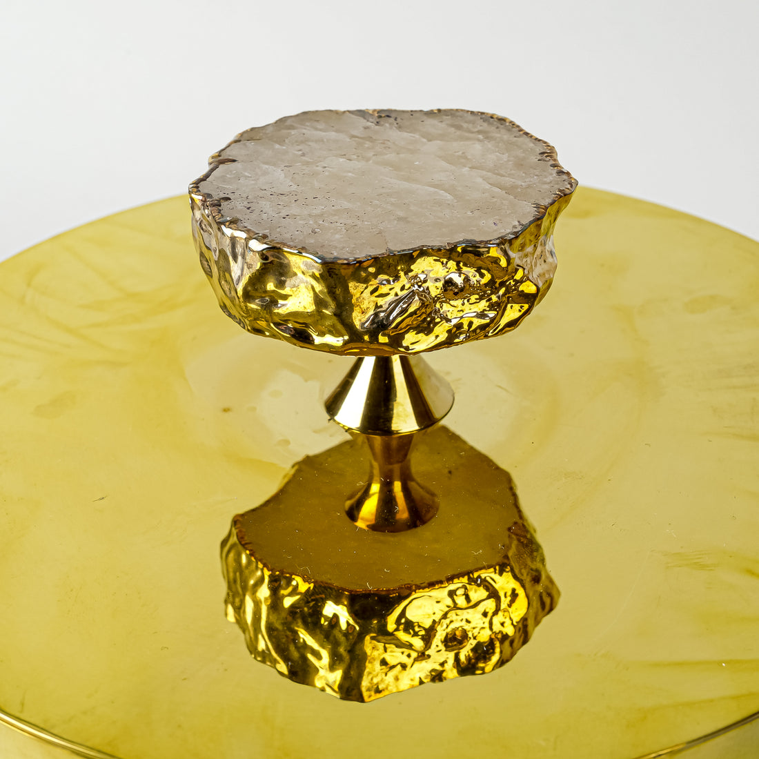 ANNA NEW YORK Heritage Gold Lidded Ice Bucket And Tongs