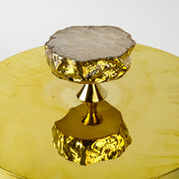 ANNA NEW YORK Heritage Gold Lidded Ice Bucket And Tongs