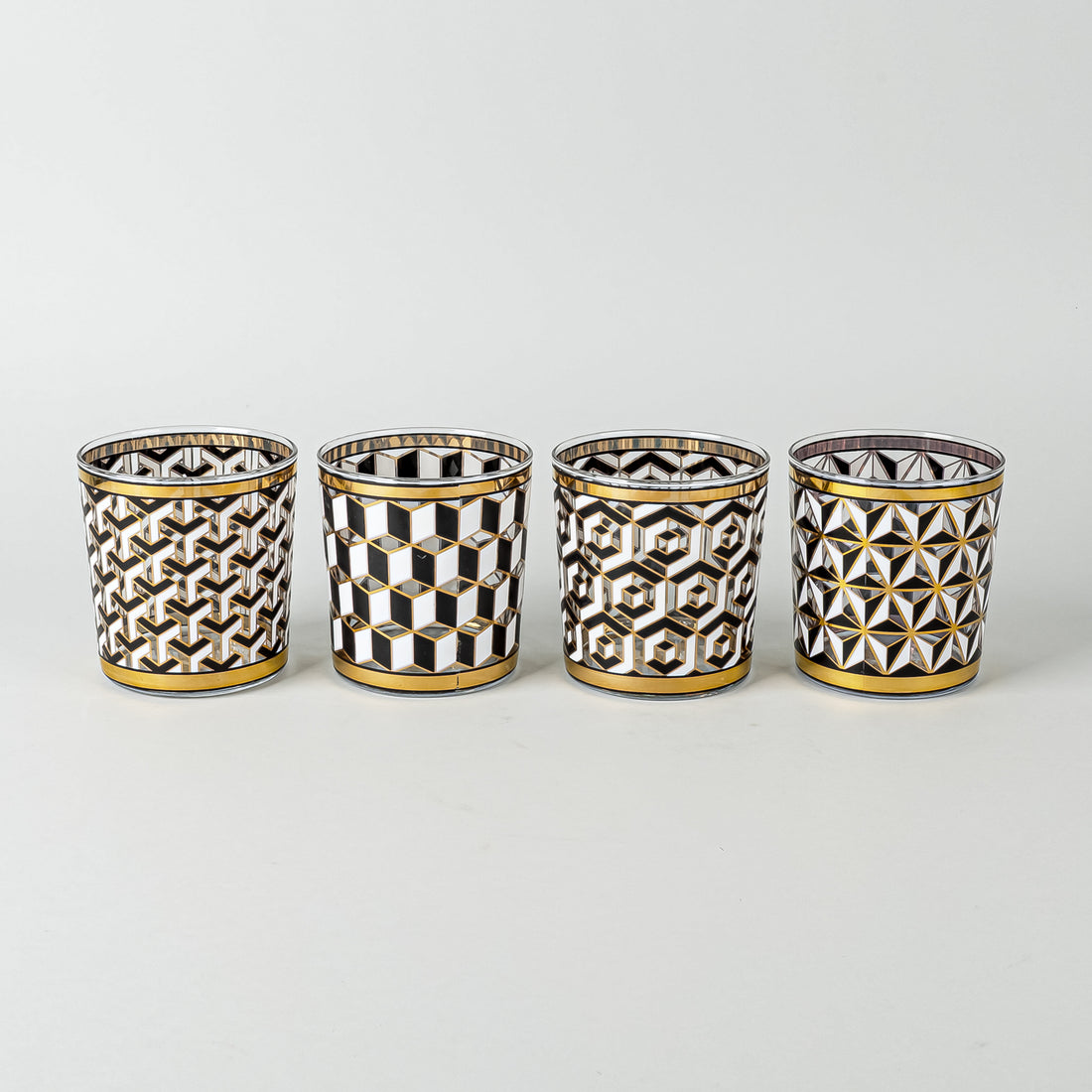 JONATHAN ADLER Versailles Cocktail Glasses Set Of 4