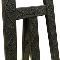Vintage Oak Floor Easel Vine Leaf Motif