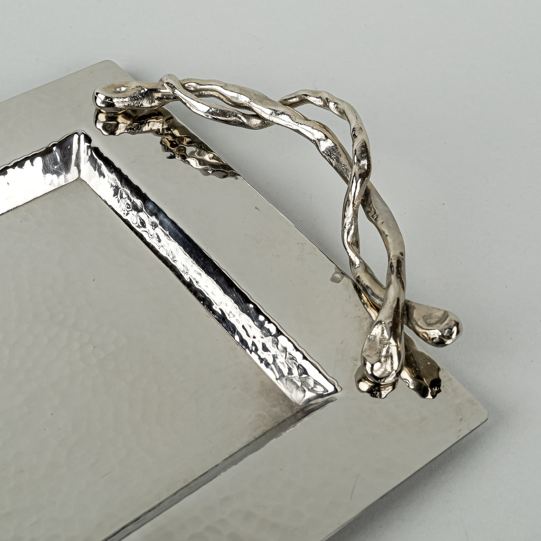 MICHAEL ARAM Wisteria Hammered Stainless Steel Tray