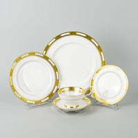 AYNSLEY Empress Gold 8540 7 Place Settings Plus Extras