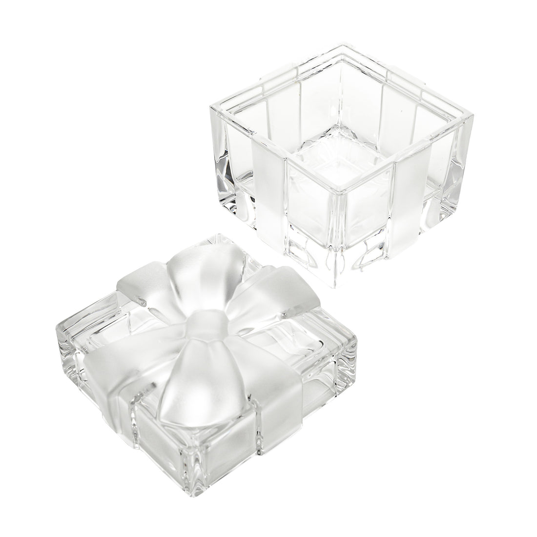 TIFFANY & CO Crystal Covered Gift Box w/Bow Tinket Box