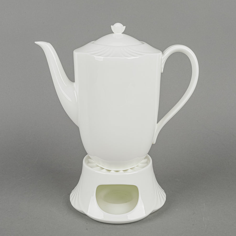 VILLEROY & BOCH Acro Weiss Coffee Pot With Lid And Warming Stand