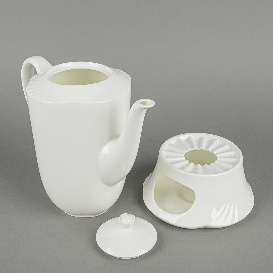 VILLEROY & BOCH Acro Weiss Coffee Pot With Lid And Warming Stand