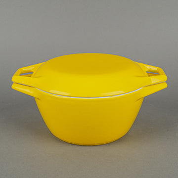 COPCO Michael Lax D1 Enamel Cast Iron Covered Casserole - Yellow