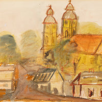 Attributed to Antonio Maria Almazan (Spanish 1932-2019) City Scene