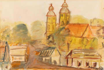 Attributed to Antonio Maria Almazan (Spanish 1932-2019) City Scene