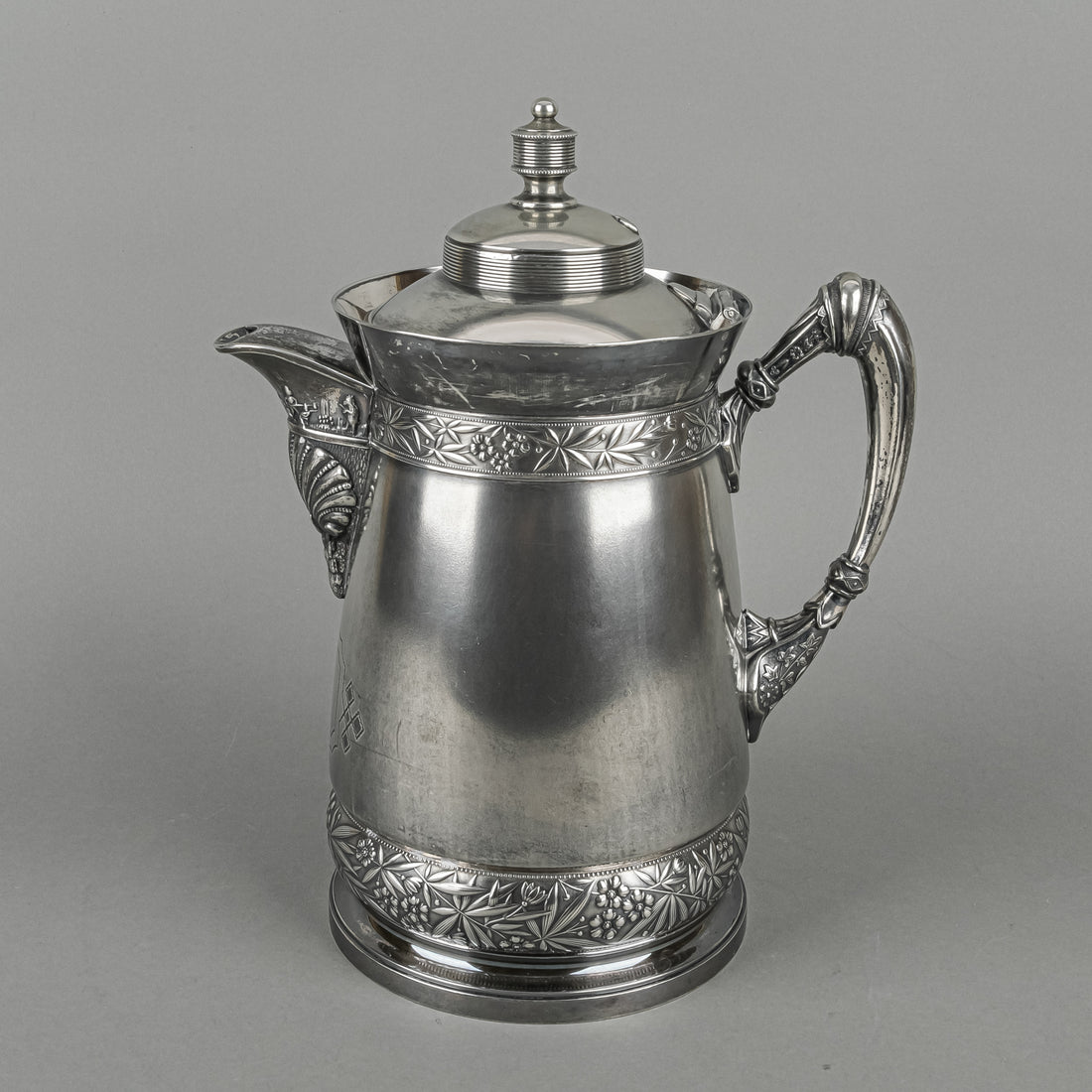 SIMPSON, HALL MILLER & CO Quadrulpe Plate Silverplate Water Jug
