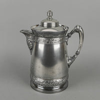 SIMPSON, HALL MILLER & CO Quadrulpe Plate Silverplate Water Jug