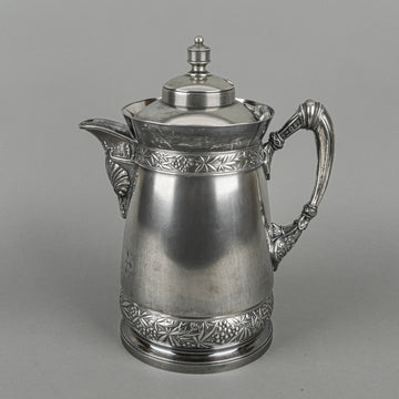 SIMPSON, HALL MILLER & CO Quadrulpe Plate Silverplate Water Jug