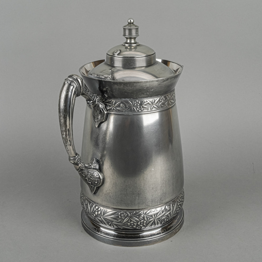SIMPSON, HALL MILLER & CO Quadrulpe Plate Silverplate Water Jug