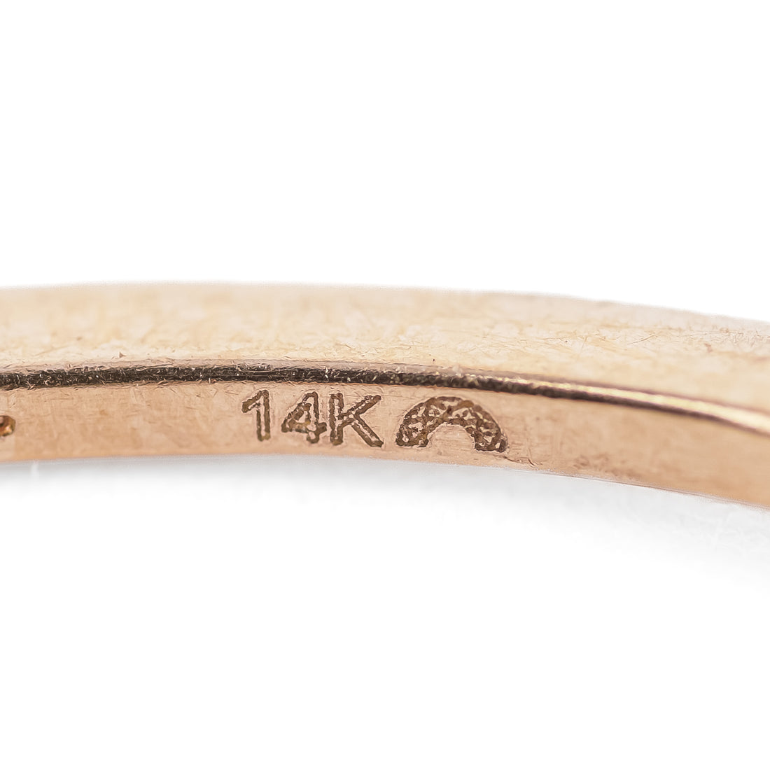 14K Rose Gold Diamond Hoop Earrings