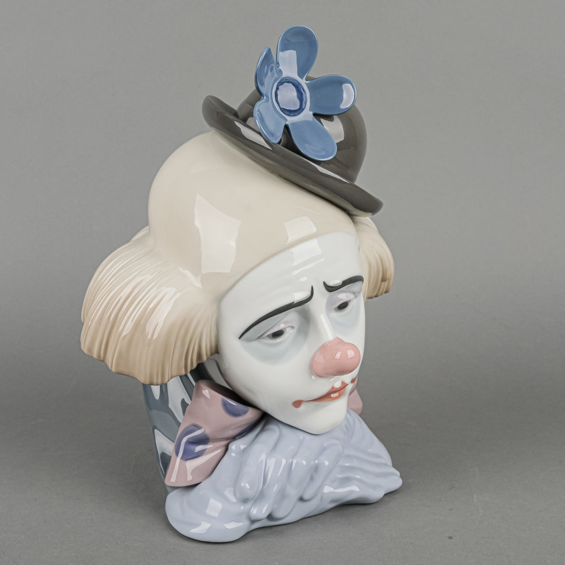 LLADRO Figurine Clown's Head Bowler Hat 5130