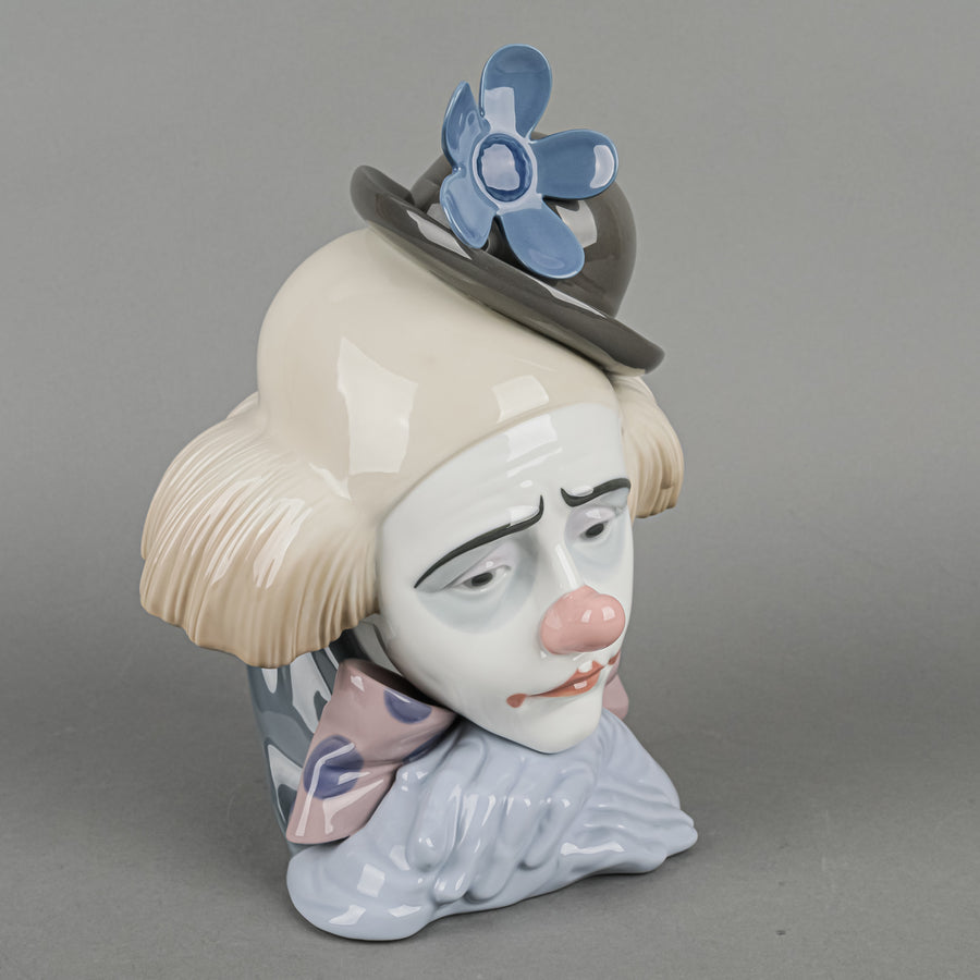 LLADRO Figurine Clown's Head Bowler Hat 5130