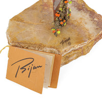 Bijan J Bijan Copper Sculpture "Bird Bath" Copper & Enamel