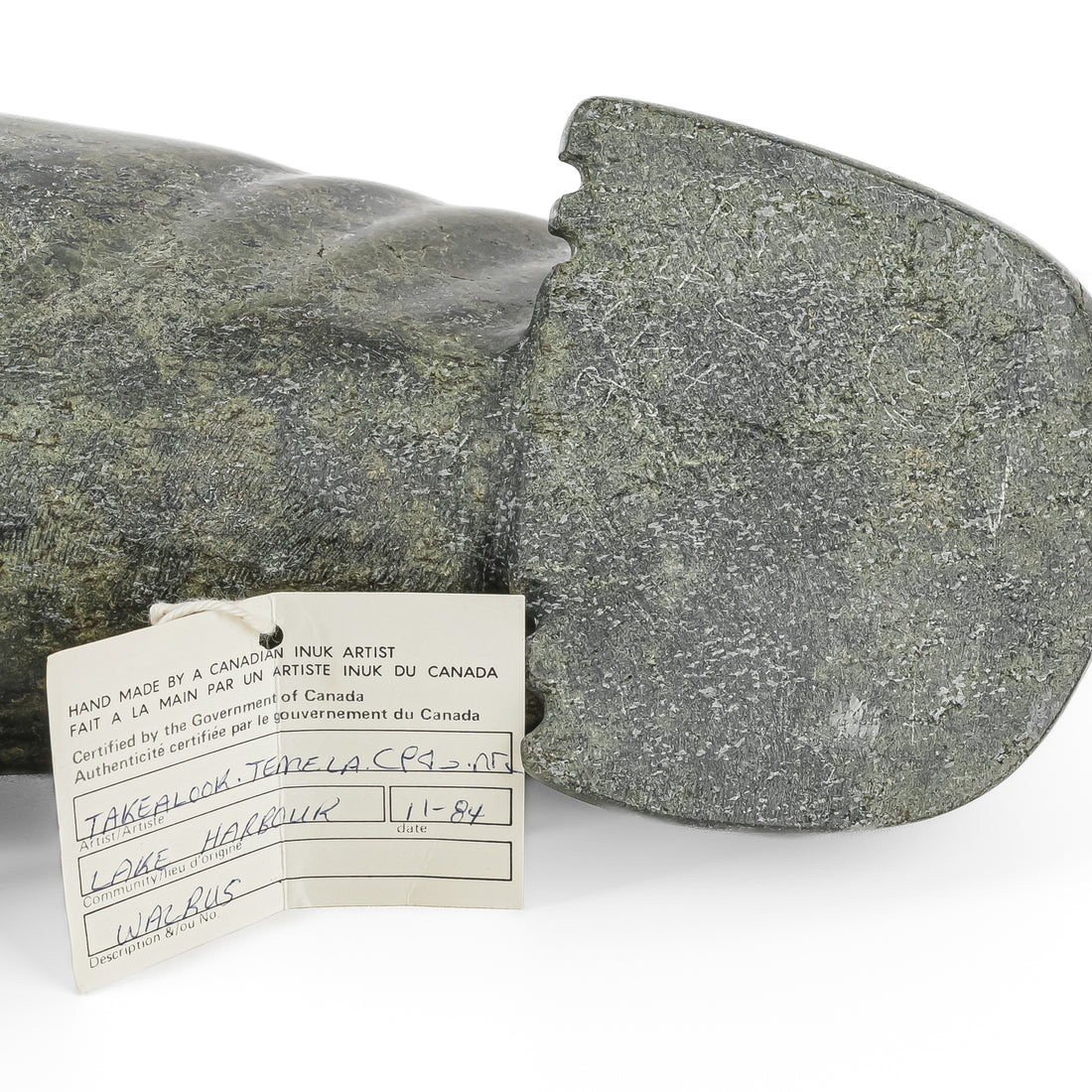 Takealook Temela (Kimmirut Nunavut 1935 E7-70) Walrus