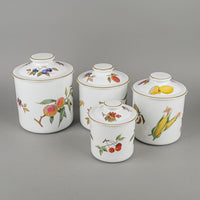 ROYAL WORCESTER Evesham Canisters Set Of 4