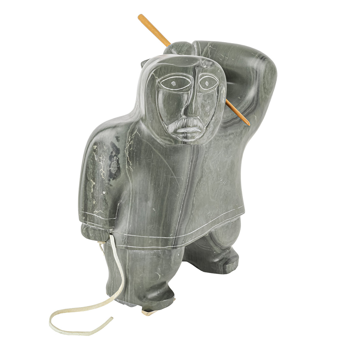 Attributed To Davidee Kavik (Nunavut 1915) Hunter With Spear